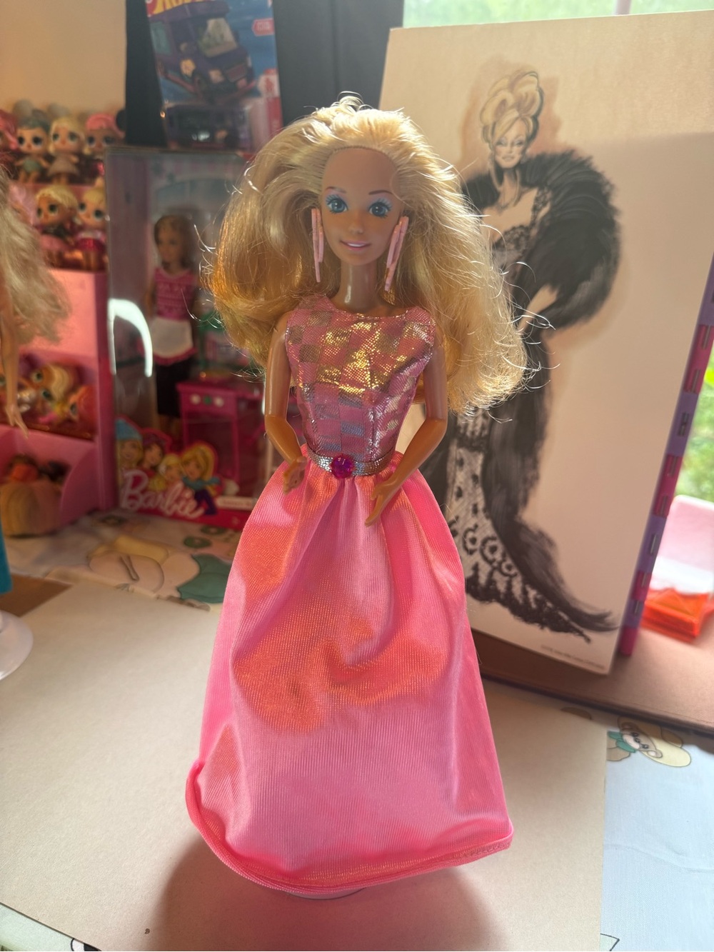 Barbie Pink Gown Doll with Shimmering Bodice